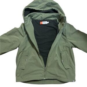 L - Women’s AMERICAN OUTDOOORSMAN Olive Green Coat Jacket - Full Zip + Hood